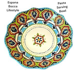 ESPAÑA Lifestyle Ceramic Serving Bowl 14" Bocca pasta serving dish excellent